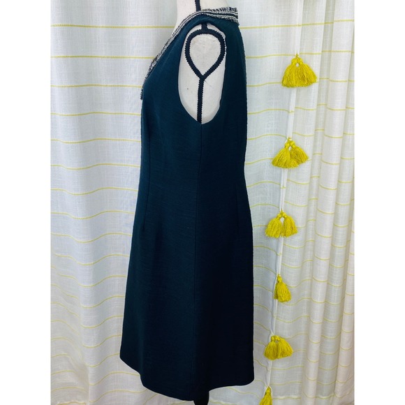 Talbots Black Tweed A-Line Sheath Dress Womens 12 Career Chic Classic Modest - Picture 5 of 9